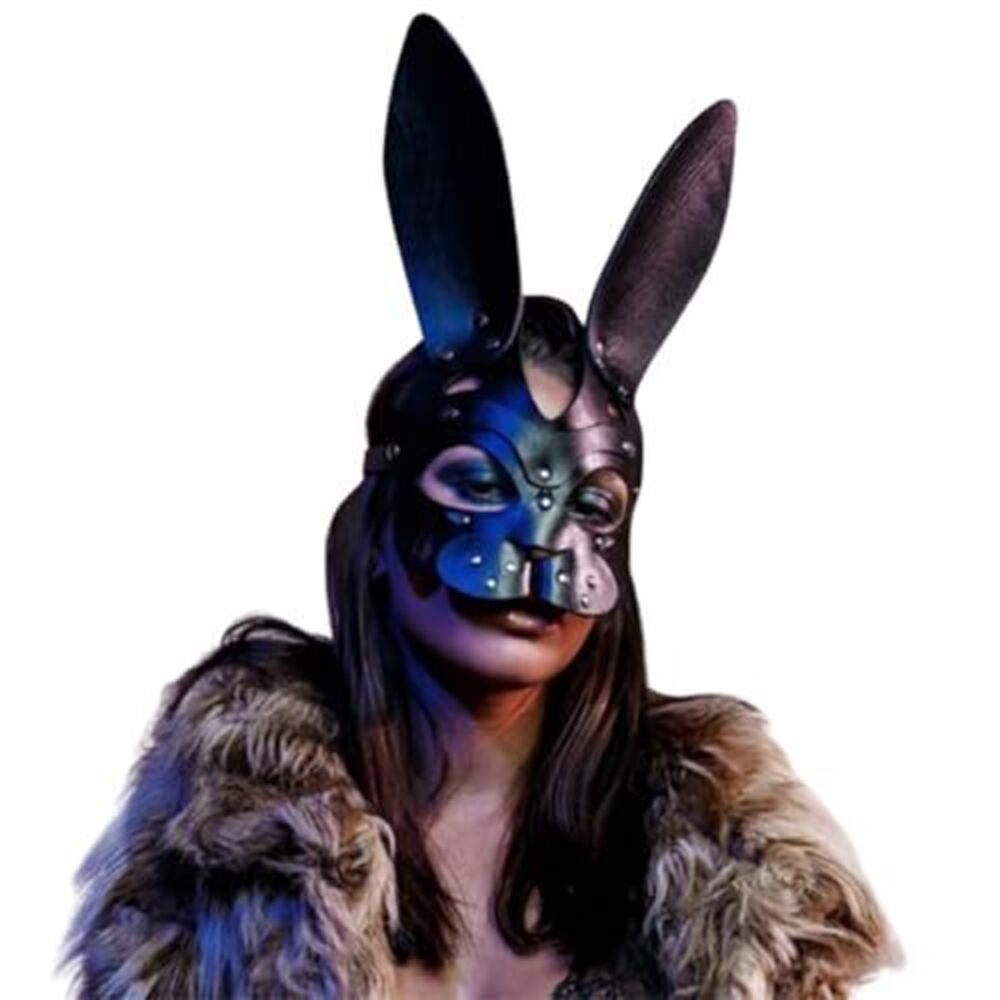 3853 Punk Erotic Face Mask with Wide Waist Strap & Cosplay Nightclub &